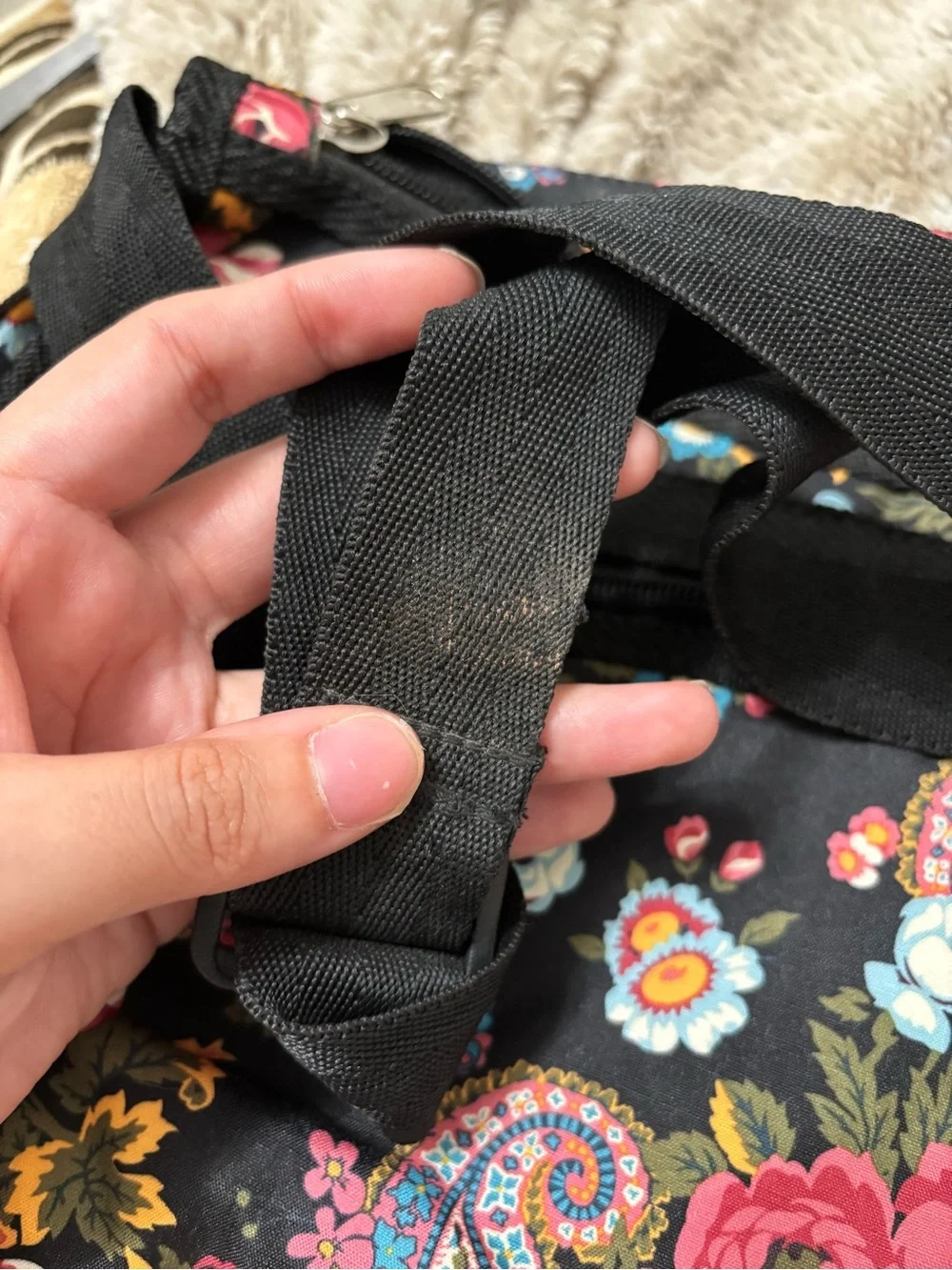Floral/ paisly hobo bag